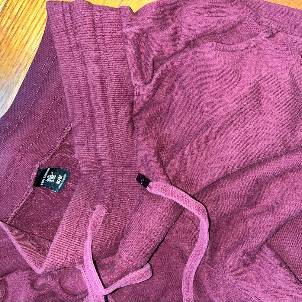 True Religion Burgundy Sweatpants - Picture 2 of 3